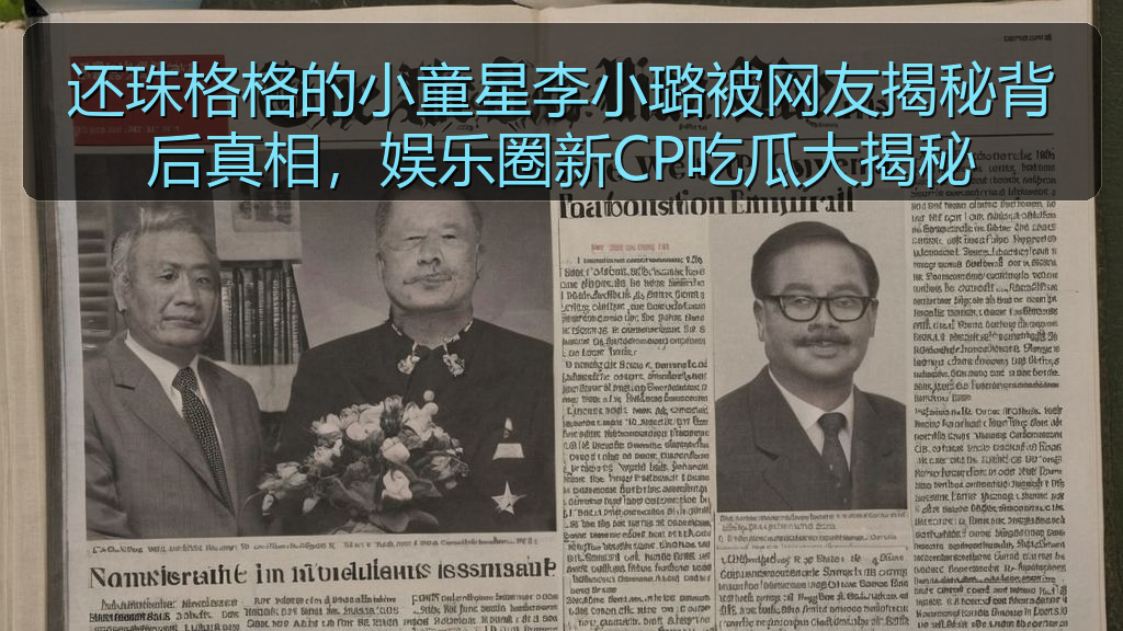还珠格格的小童星李小璐被网友揭秘背后真相，娱乐圈新CP吃瓜大揭秘
