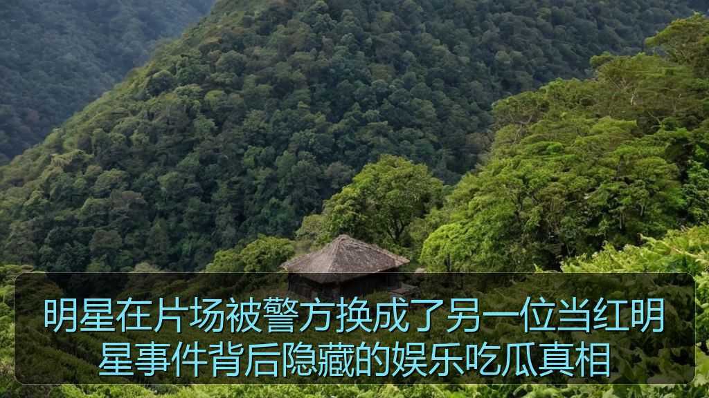 明星在片场被警方换成了另一位当红明星事件背后隐藏的娱乐吃瓜真相